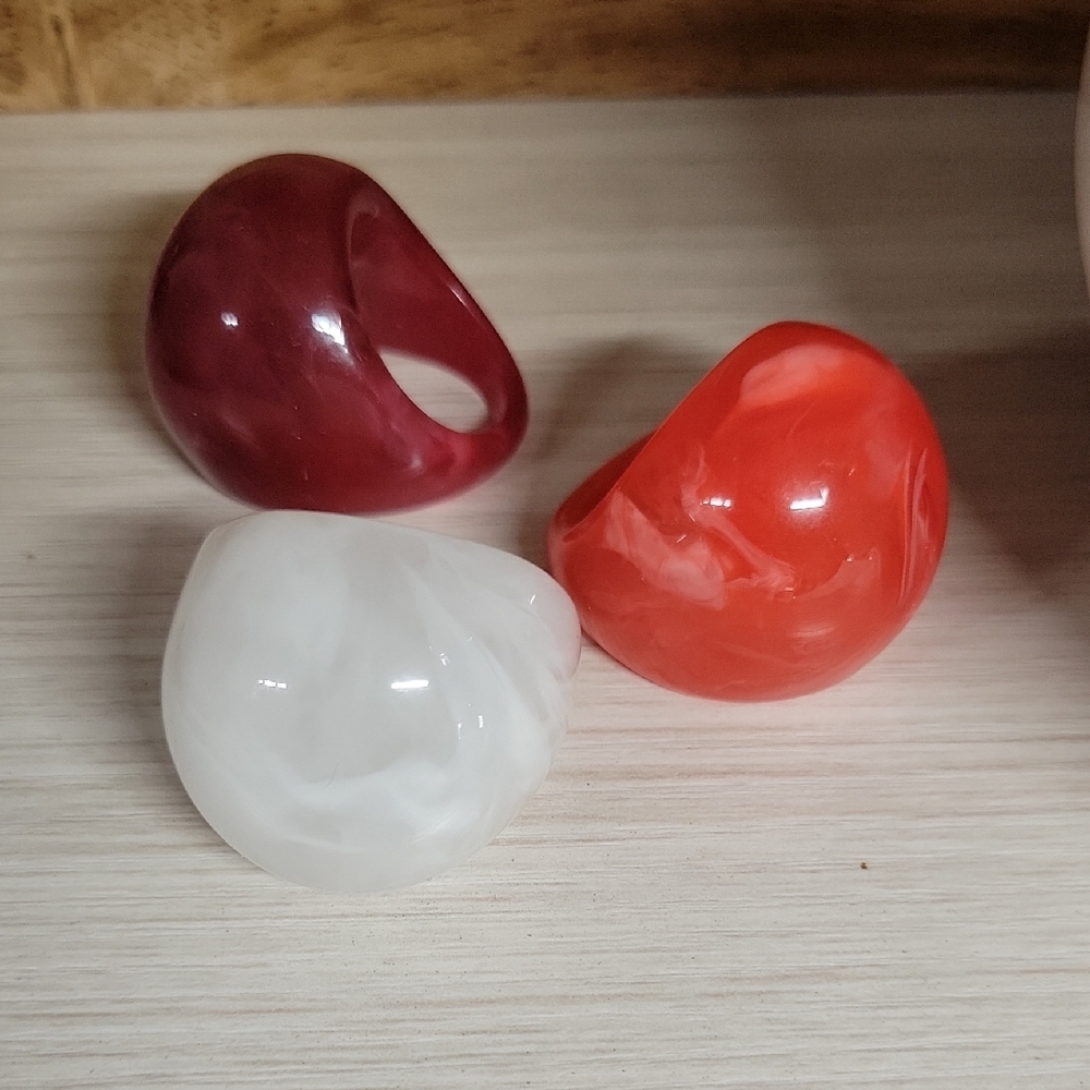 GUMBALL BUBBLE DOME RING, CHOICE OF COLOR - Picture 4 of 9